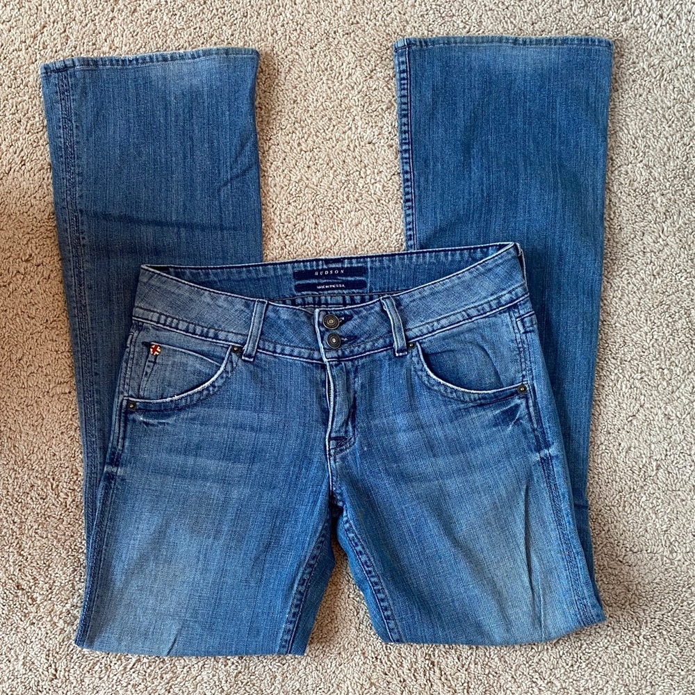 Hudson Jeans Women's Blue Flare Denim - Picture 3 of 4